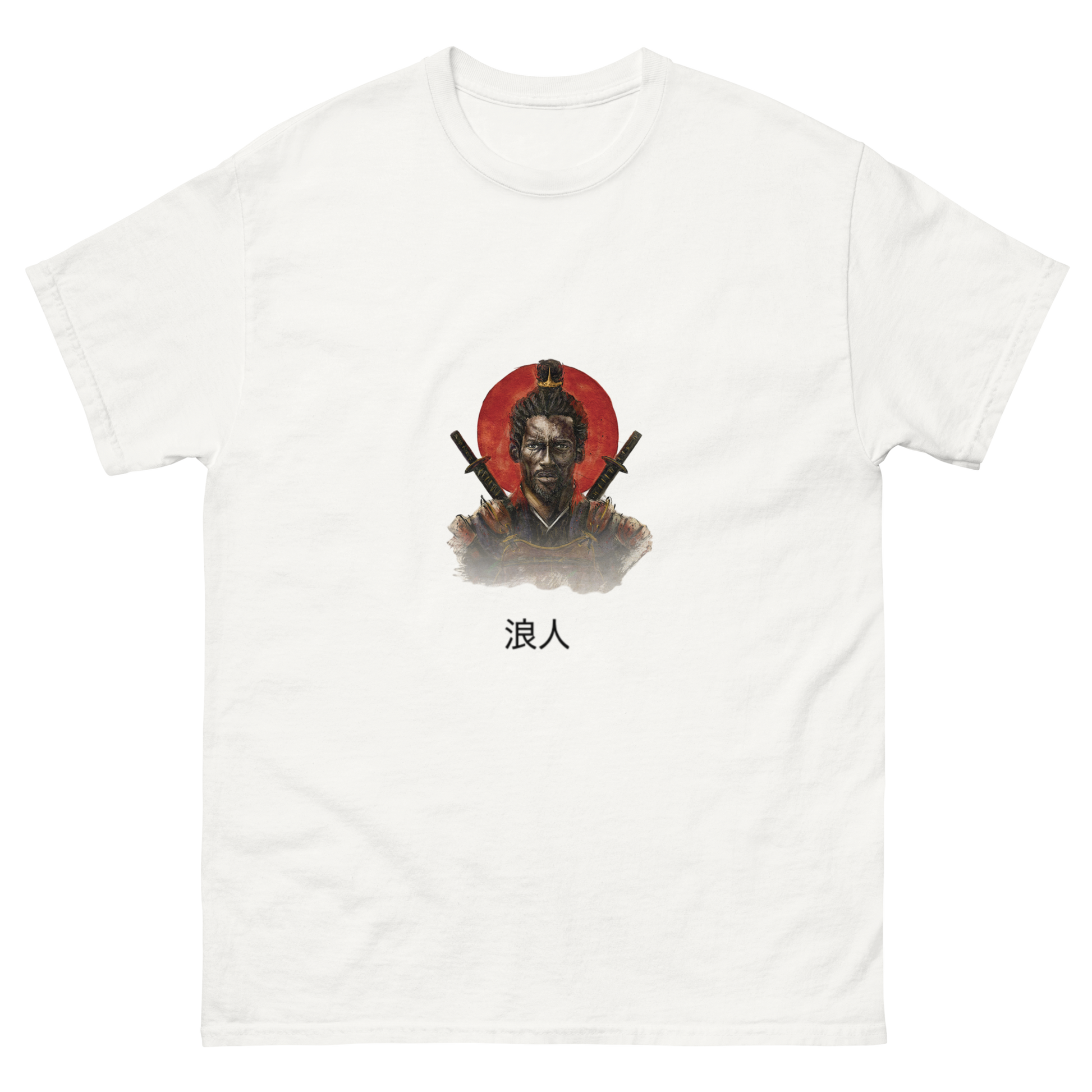 Samurai warrior graphic t-shirt for streetwear lovers